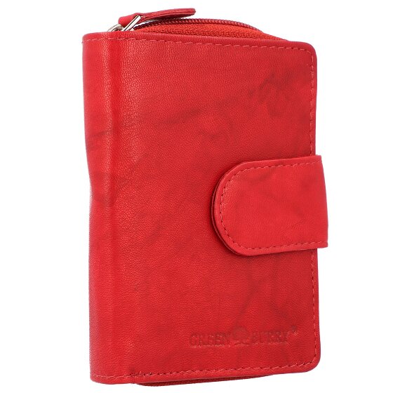 Greenburry Billetera básica de cuero RFID 9 cm