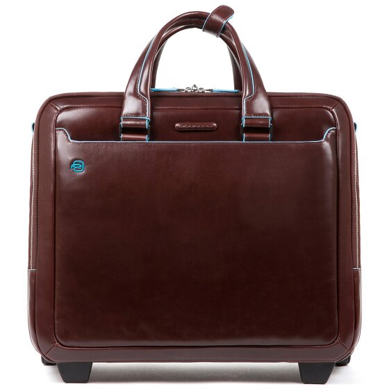 Piquadro Blue Square 2 ruedas Trolley business Piel natural 37 cm Compartimento para laptop