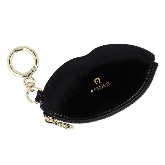 AIGNER Bolsa de moda etiqueta de cuero 12 cm
