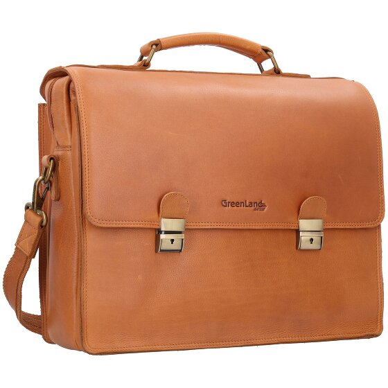 Greenland Nature Maletín Nature RFID Piel 40 cm Compartimento para portátil