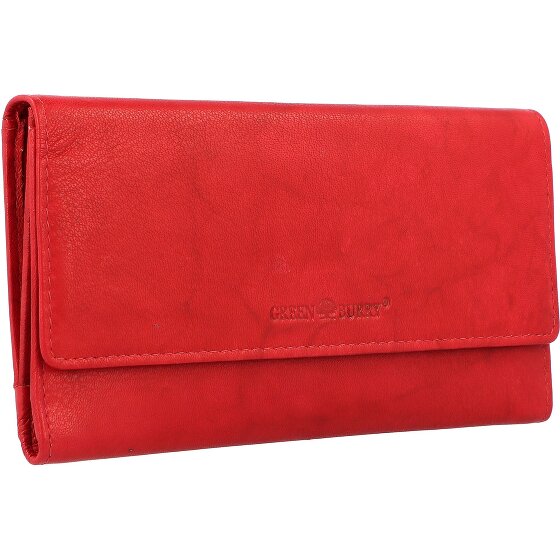 Greenburry Billetera básica de cuero RFID 19 cm