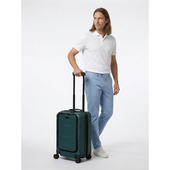 Police London 4 ruedas Trolley de cabina 55 cm Compartimento para laptop Con fuelle expandible