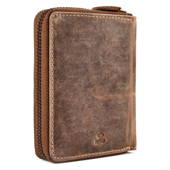 Greenburry Huntsman Cartera Bloqueo RFID Piel natural 10 cm