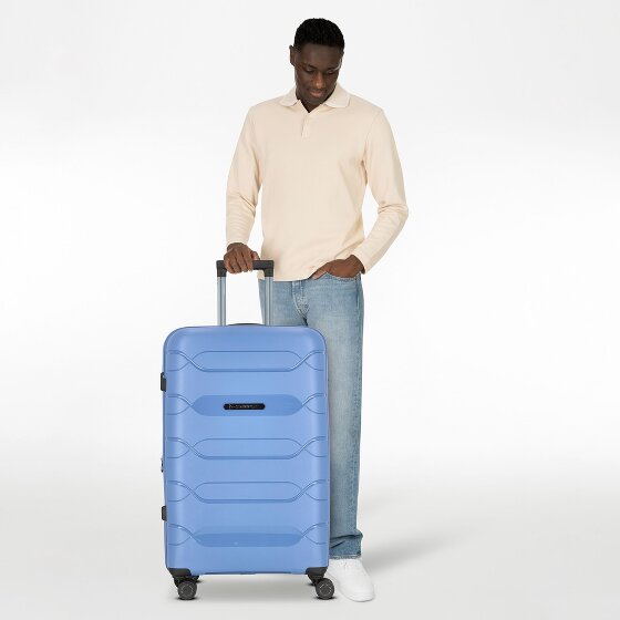 Polestream Strz by Asteroid 4 ruedas Carrito L 74 cm con pliegue de expansión