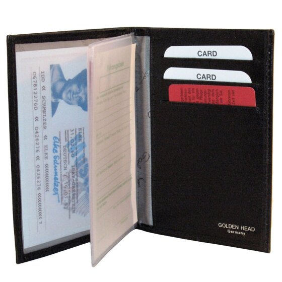 Golden Head Carnet de identidad de Colorado Funda de cuero RFID 8,5 cm