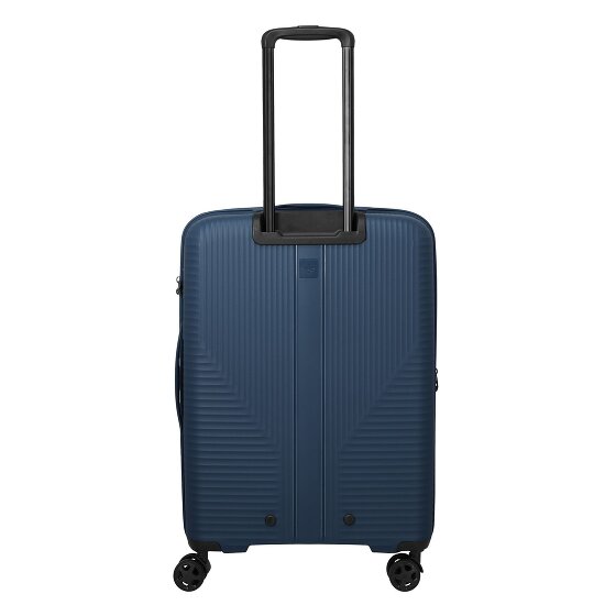 Travelite Air Stripe 4 ruedas Carrito M 66 cm con pliegue de expansión