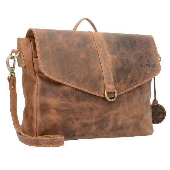 Greenburry Vintage maletín bandolera mochila de cuero 35 cm