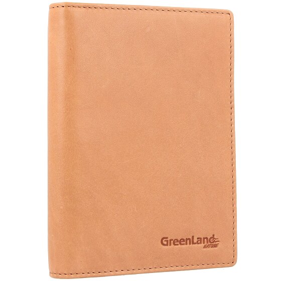 Greenland Nature Funda de color suave para pasaporte de cuero RFID 12 cm