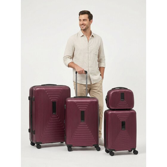 Redolz Juego de maletas Essentials 14 de 4 ruedas + neceser 4 pzs. con pliegue extensible