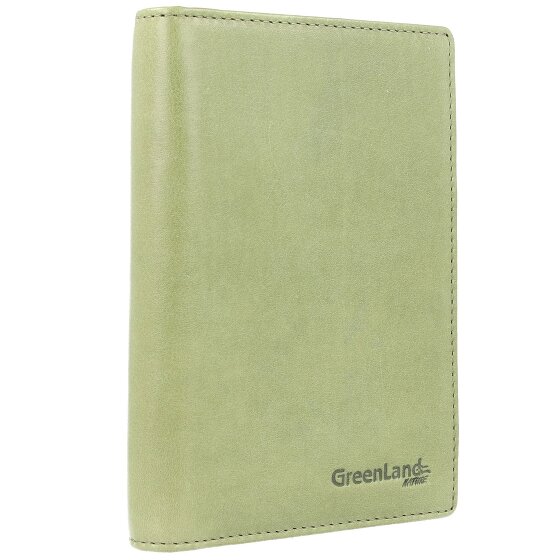 Greenland Nature Funda de color suave para pasaporte de cuero RFID 12 cm