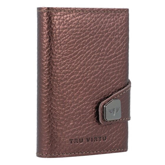 Tru Virtu Funda para tarjetas de crédito Click & Slide RFID Piel 6,5 cm