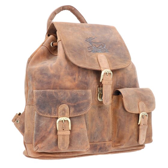 Greenburry Mochila vintage de cuero 40 cm