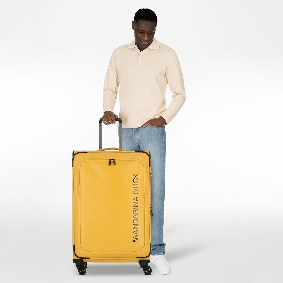 Mandarina Duck Eco Coated 4 ruedas Trolley L 78 cm Con fuelle expandible