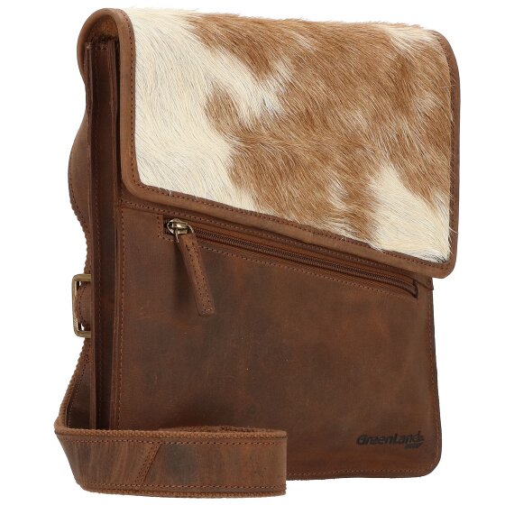 Greenland Nature Bolso de cuero combinado natural 26 cm