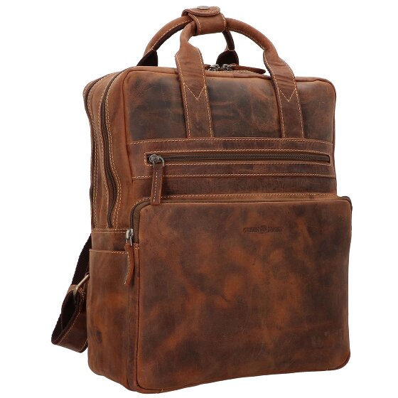 Greenburry Mochila Vintage Piel 38 cm Compartimento para portátil