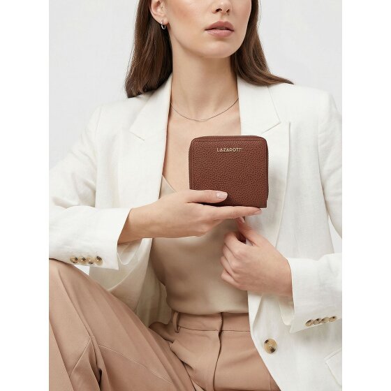 Lazarotti Billetero Bologna Piel Mediano con Cremallera 10 cm
