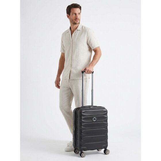 Delsey Paris Meteor 4 ruedas Trolley de cabina 55 cm Con asa expansible