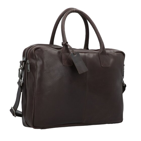 Burkely Maletín Taylor Vintage Piel 40 cm Compartimento para portátil