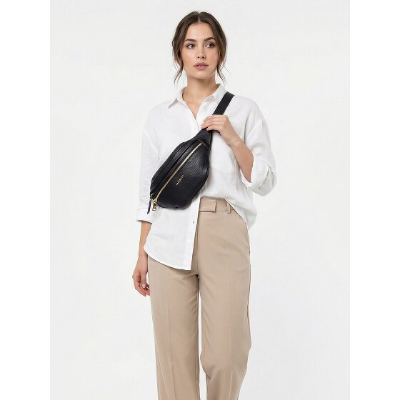 Lazarotti Riñonera Bolonia Piel Doble Cremallera 25 cm