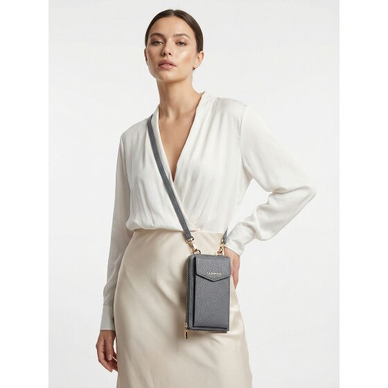 Lazarotti Bologna Cartera de piel con cremallera Funda para teléfono móvil Piel 19 cm