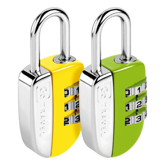 Go Travel Juego de cerraduras de combinación 2 uds.