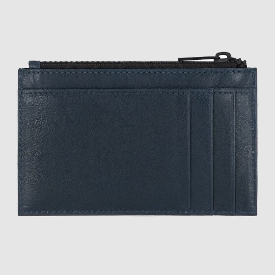 Piquadro Estuche para tarjetas de crédito Harper de cuero 12 cm