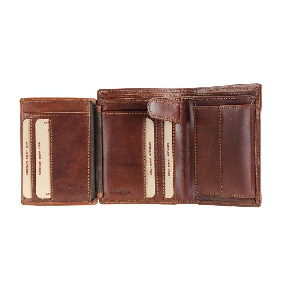 Greenland Nature Cartera de piel rubí 9,5 cm