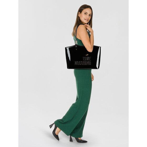 Love Moschino Enameled Logo Bolsa de compras 35 cm