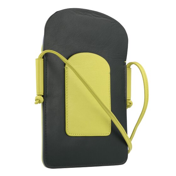 DuDu Bolsa de móvil de colores de Menorca de cuero de 12 cm