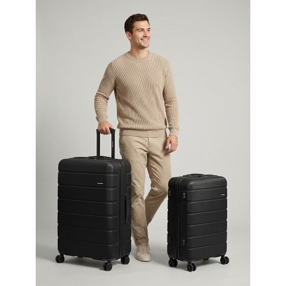 Saxoline Miami 4 ruedas Juego de maletas 2 piezas con pliegue de expansión