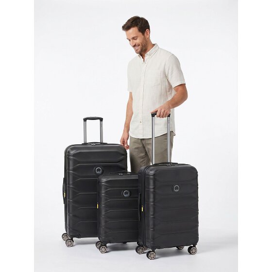 Delsey Paris Meteor 4 ruedas Set de maletas 3 piezas Con asa expansible