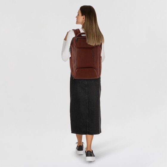 Piquadro Cronus Mochila de negocios Bloqueo RFID Piel natural 41 cm Compartimento para laptop