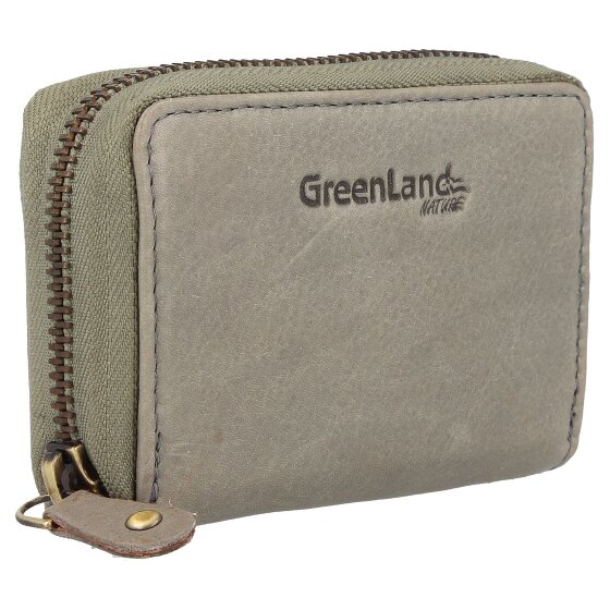 Greenland Nature Estuche para tarjetas de crédito de cuero RFID 10,5 cm