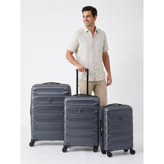 Delsey Paris Meteor 4 ruedas Set de maletas 3 piezas Con asa expansible