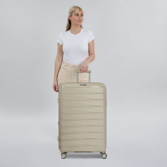 Franky London 4 ruedas Carrito L 74 cm con pliegue de expansión