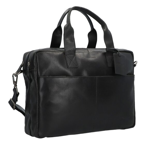 Burkely Maletín Vintage Jesse Piel 42 cm Compartimento Portátil