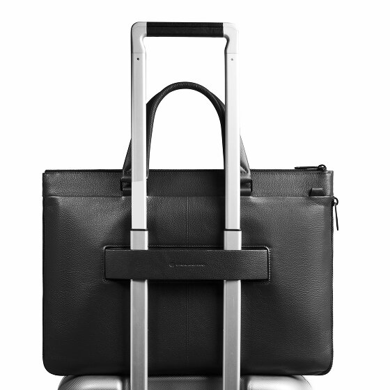 Piquadro Russel Maletín Protección RFID Piel 42 cm Compartimento para el portátil