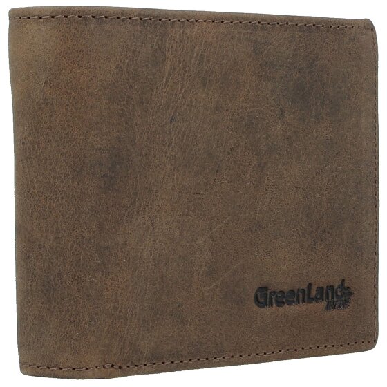 Greenland Nature Billetera de cuero RFID 11,5 cm