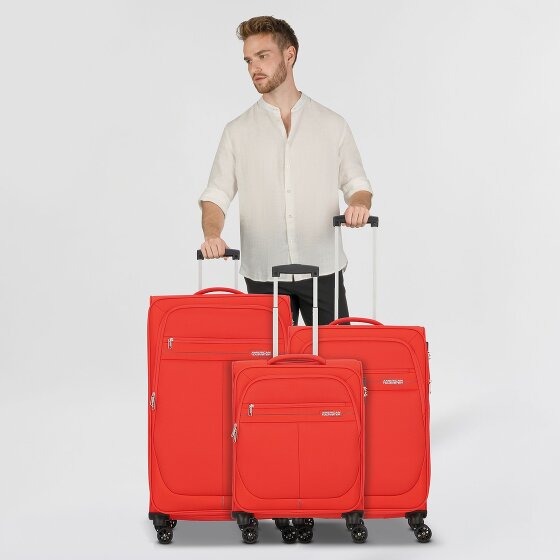 American Tourister Deep Dive 4 ruedas Juego de maletas 3 piezas con pliegue de expansión
