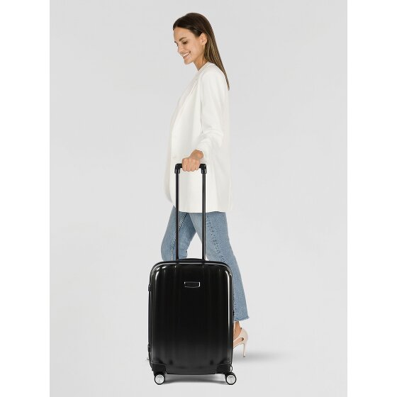 Samsonite Lite-Cube Dlx Chrome 4 ruedas Carro de la cabina 55 cm