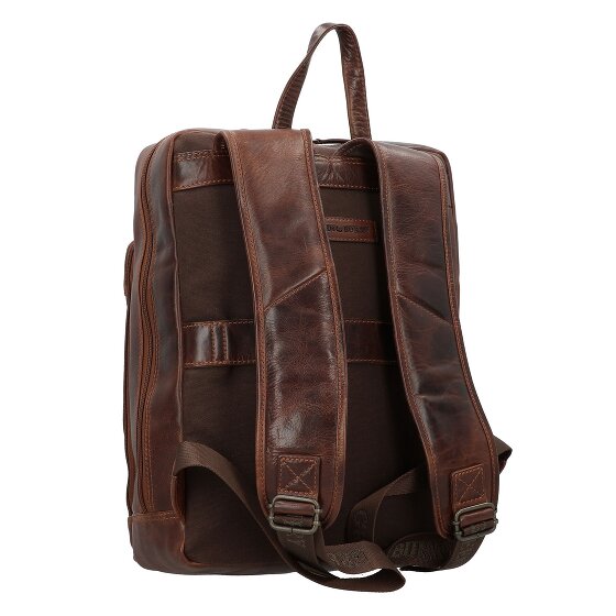 Greenburry Rugged Mochila de negocios Piel 39 cm Compartimento para el portátil