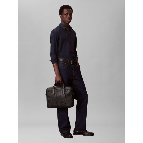 Calvin Klein Embossed Maletín 36 cm Compartimento para el portátil