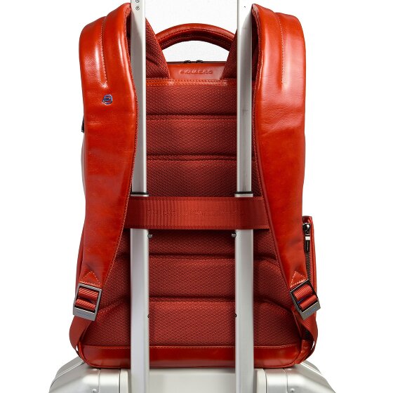 Piquadro Blue Square Mochila de día Piel 29 cm Compartimento para el portátil