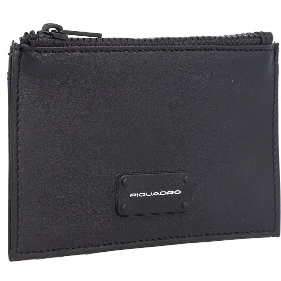Piquadro Estuche para tarjetas de crédito Harper de cuero 12 cm