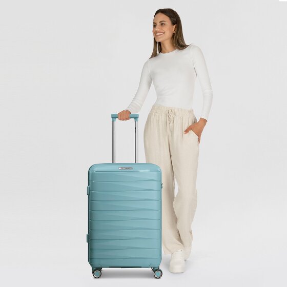 Franky London 4 ruedas Carrito M 65 cm con pliegue de expansión