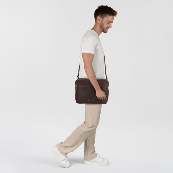 Jack Kinsky Porto Bolsa de hombro Piel 33 cm