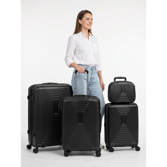 Redolz Juego de maletas Essentials 14 de 4 ruedas + neceser 4 pzs. con pliegue extensible