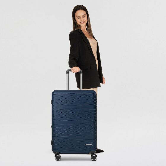 Franky Dallas 3.0 Trolley de 4 ruedas M 65 cm con plegado extensible
