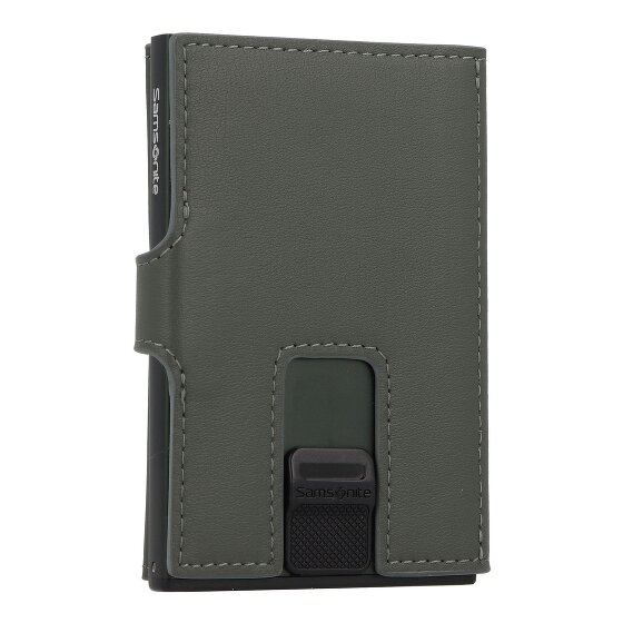 Samsonite Estuche para tarjetas de crédito Alu Fit de cuero RFID 6,5 cm