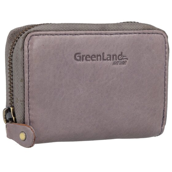 Greenland Nature Estuche para tarjetas de crédito de cuero RFID 10,5 cm